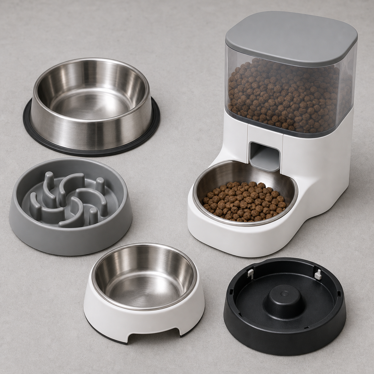 Pet bowls and feeding products